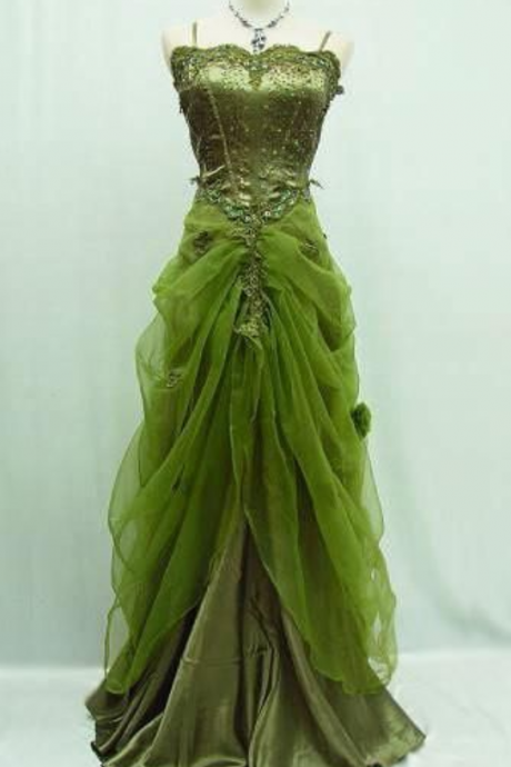 Lace Prom Dress,green Evening Dress,fashion Prom Dress,sexy Party Dress,custom Made Evening Dress