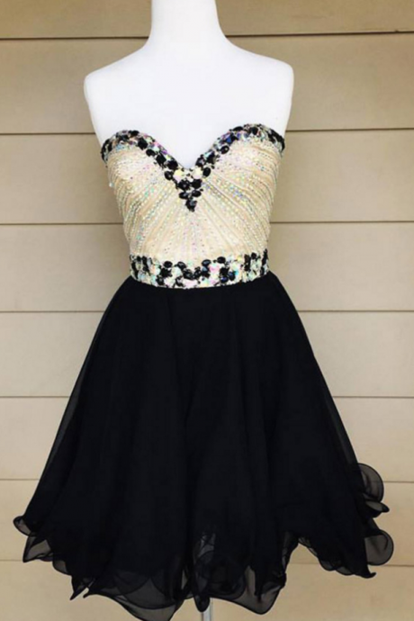 Charming Prom Dress,tulle Prom Dress, Sexy Evening Dress, Crystal Beaded Short Homecoming Dress