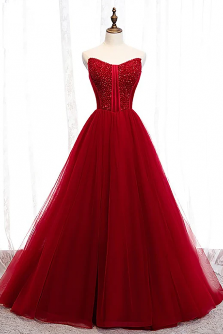 Unique! Evening Dress Glitters Women / Formal Dress Off Shoulder / Bridesmaid Dress /cottagecore Prom Dress /red Ball Gown For Women