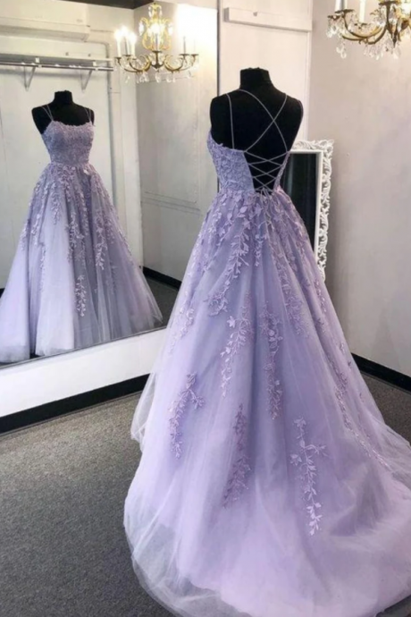 Purple Lace Prom Dress Evening Gown Graduation Party Dress Formal Dress Dresses For Prom