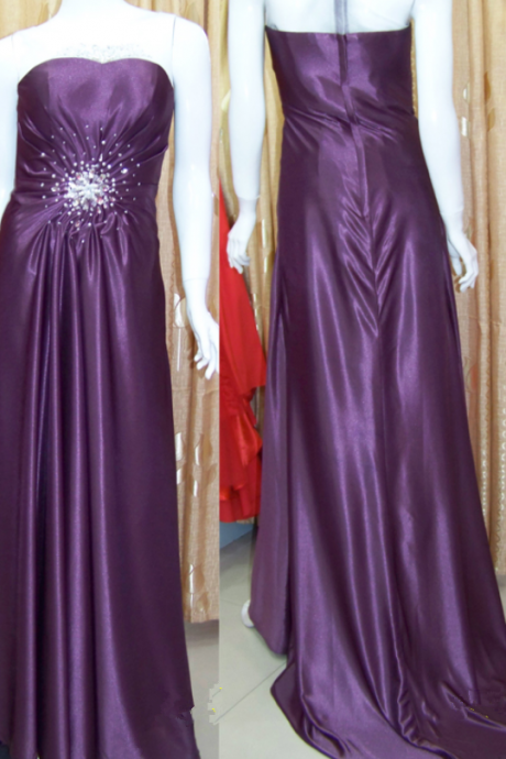 Sweetheart Prom Dress, Satin Prom Dress, A-Line Evening Dress