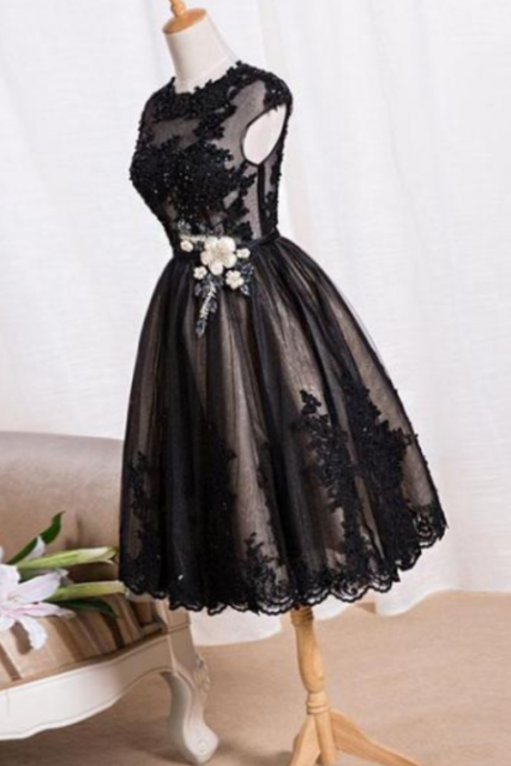Black Lace Homecoming Dress,short Prom Dresses,homecoming Dresses,graduation Dress,short Homecoming Dress