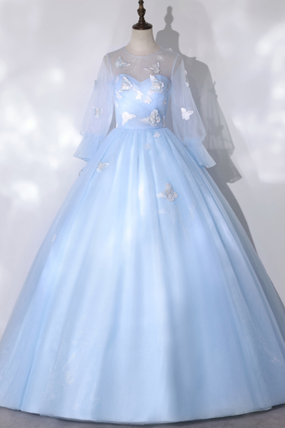 Color wedding dress female fluffy skirt fairy round neck dress female