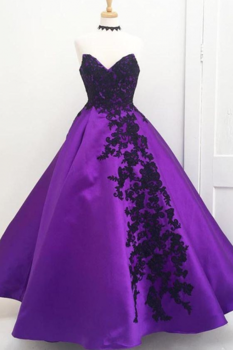 Charming Prom Dress, Elegant Appliques Prom Dresses, Ball Gown Sweet 16 Dress For Teens