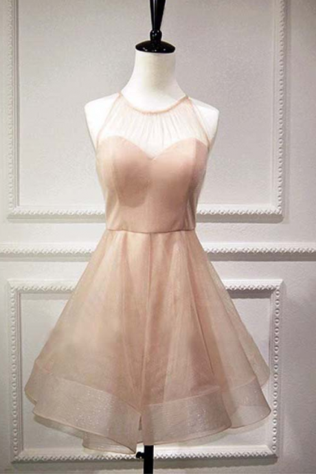Charming Prom Dress, Elegant Tulle Prom Dresses, Short Homecoming Dress