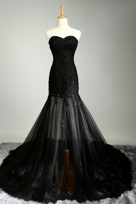 Prom Dresses,New Tie Black Mitzvah Elegant High Waist Fishtail Dress Evening Dress Prom Evening Dress