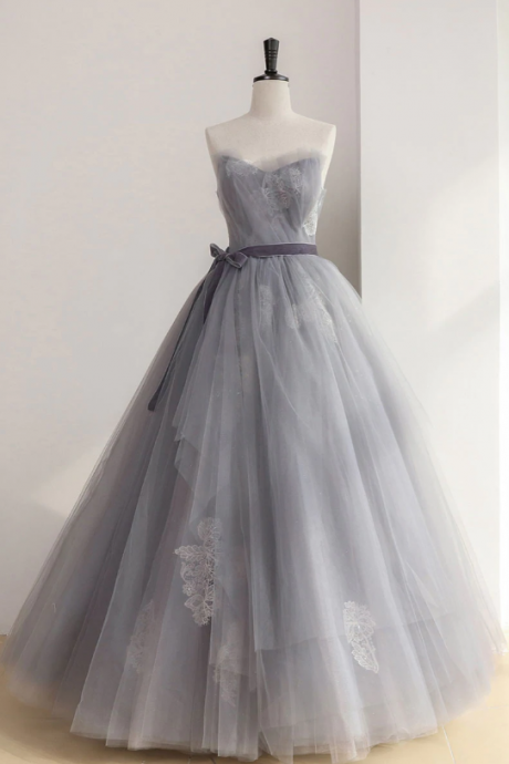 Prom Dresses,tulle Lace Long Prom Dress, Tulle Formal Dress