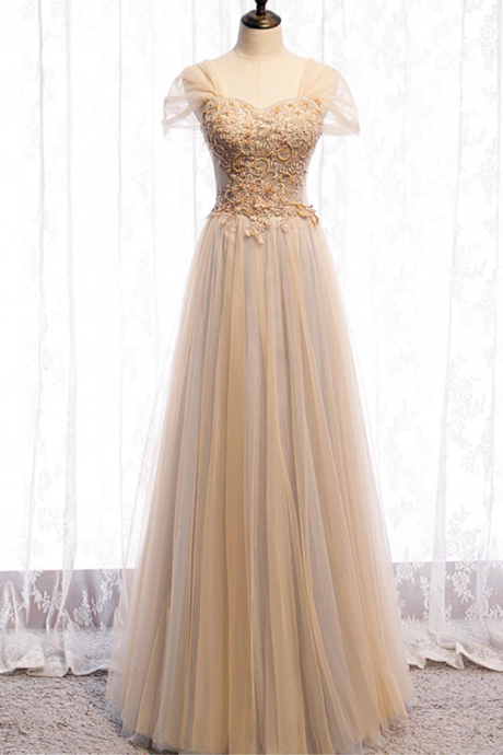 Prom Dresses, Sweetheart Tulle Lace Long Prom Dress Formal Dress