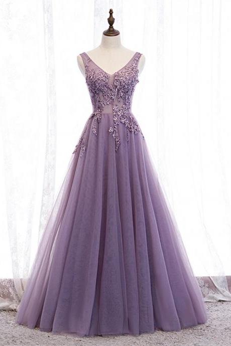 Fashion Simple Sweetheart Prom Dresses Tulle Evening Dress