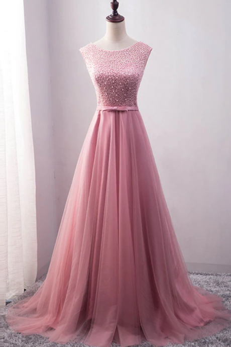 Prom Dresses, Tulle Long A Line Prom Dress, Evening Dress