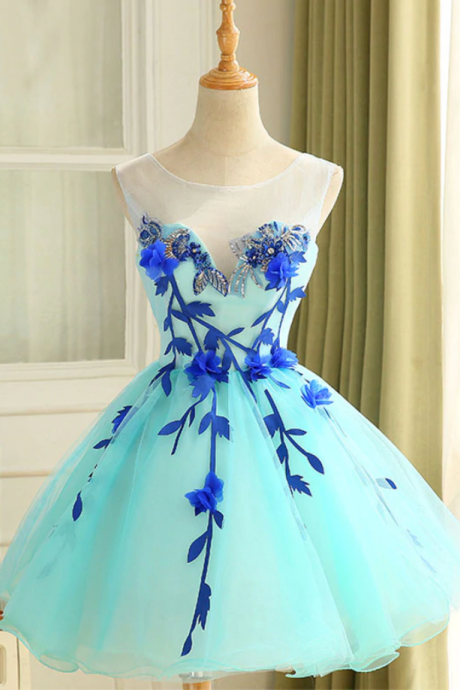 Homecoming Dresses,cute A Line Tulle Short Prom Dress, Homecoming Dress