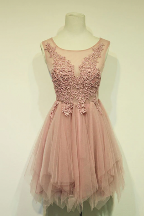 Homecoming Dresses,tulle Lace Short Prom Dress, Evening Dress