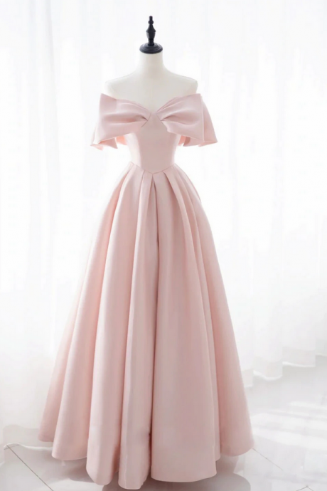 Prom Dresses,simple Satin Long Prom Dress, Bridesmaid Dress