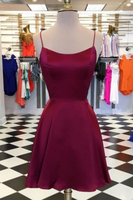 Homecoming Dresses Sexy Homecoming Dresses,cross Back Prom Dresses