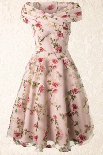 Floral Homecoming Dress, Lace Homecoming Dress