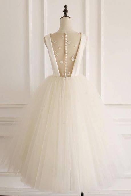 Elegant Homecoming Dresses，tulle Short Prom Dress, Tulle Evening Dress