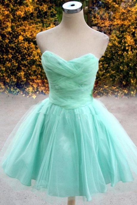 Cute And Stylish Tulle Short Prom Dresses, Homecoming Dresses, Graduation Dresses