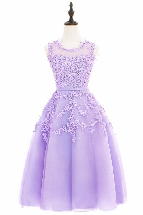 Lavender Short Party Dress