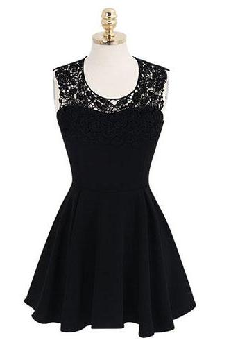 Short Chiffon Homecoming Dresses, Lace Party Dresses