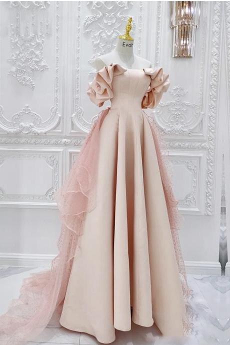 Unique Bridal Gown, Strapless Prom Dress