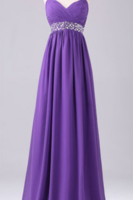 Elegant Beaded A-line Formal Prom Dress, Beautiful Long Prom Dress, Banquet Party Dress