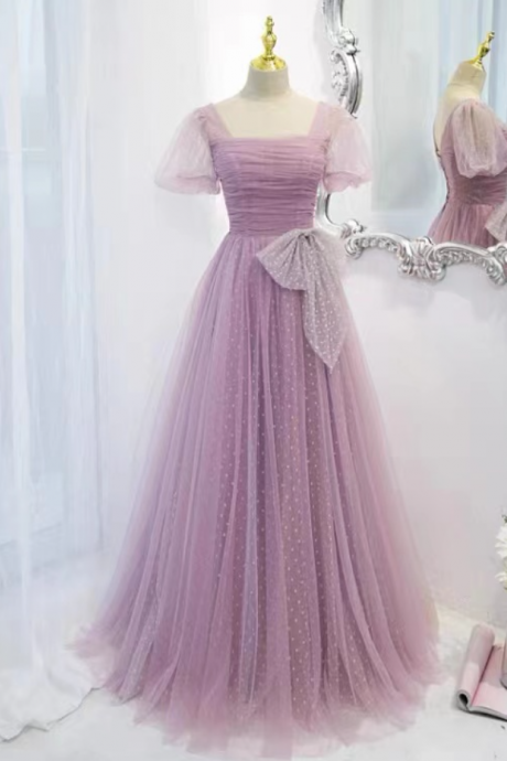 Prom Dresses,purple Evening Dress,temperamental Lady Dress,dream Fairy Dress
