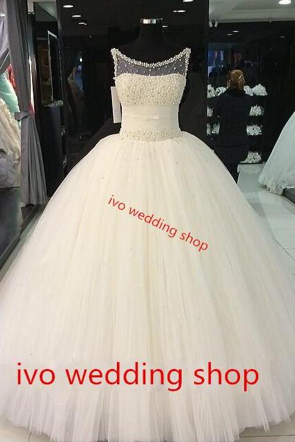Custom Made Gorgeous Sexy Ball Gown Princess Style Wedding Dresses 2016 Vintage Dress,Bridal Gowns For Wedding