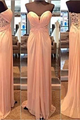 Sweetheart Prom Dresses,a-line Prom Dress,lace Prom Dress,simple Prom Dress,chiffon Prom Dress,simple Evening Gowns, Party Dress,elegant Prom