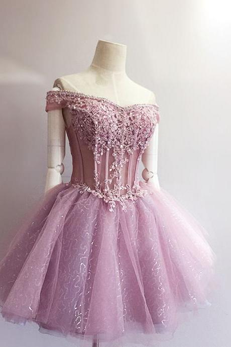 Spakly Off Shoulder Homecoming Dresses For Teens,pretty Homecoming Dresses,modest Cocktail Dresses,beautiful Graduation Dresses