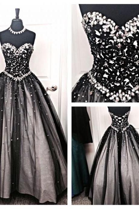Back Up Lace Long Ball Gowns Prom Dresses,modest Evening Dresses, Sweetheart Party Prom Dresses,formal Prom Gowns
