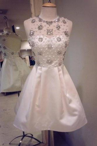 Homecoming Dress,cute Homecoming Dress, Fashion Homecoming Dress,short Prom Dress,white Homecoming Gowns,white Sweet 16 Dress