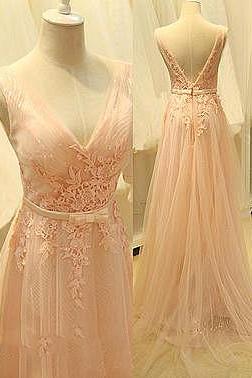 Evening Dresses, Prom Dresses,party Dresses,prom Dresses,pink Prom Dresses,blush Pink Lace Prom Dress,prom Gown,pink Prom Gown,elegant Evening