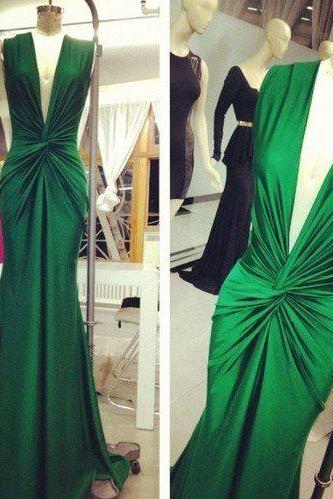 Evening Dresses, Prom Dresses,party Dresses,prom Dresses,modest Prom Dresses,sexy Prom Dress,gorgeous Emerald Green Mermaid Evening Gowns 2016