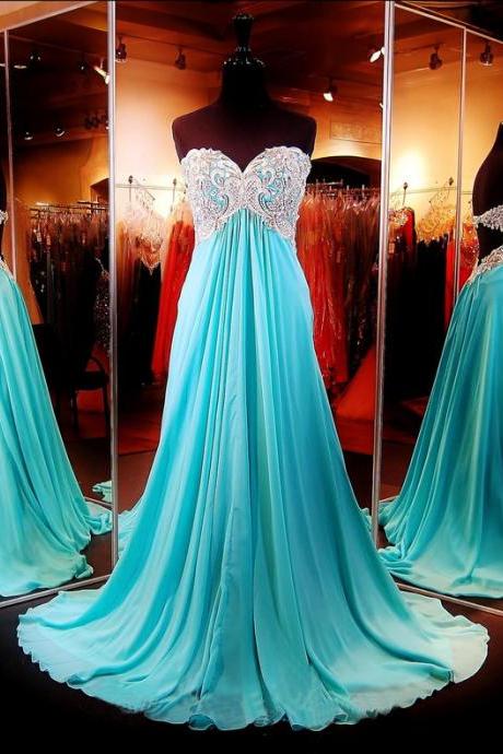 Evening Dresses, Prom Dresses,party Dresses,gorgeous Prom Dress,sweetheart Prom Dress,open Back Prom Dress,chiffon Prom Dress,long Prom