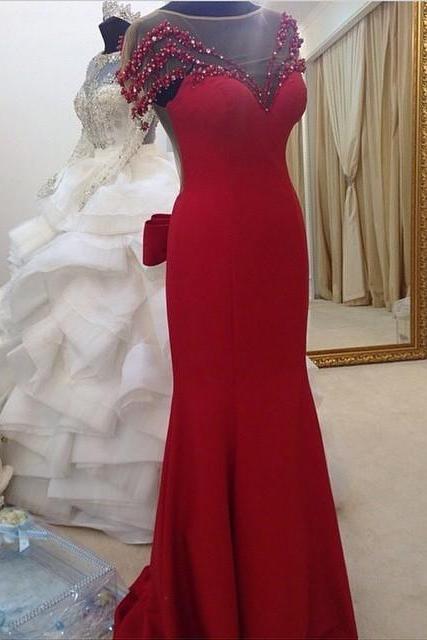 Evening Dresses, Prom Dresses,party Dresses,red Prom Dresses,prom Dress,red Prom Gown,prom Gowns,elegant Evening Dress,modest Evening