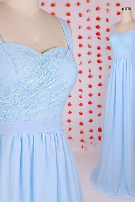  Evening Dresses, Prom Dresses,Party Dresses, Blue Dress, Prom Dress, Evening Dress,A Line Dress, Spaghetti Dress,