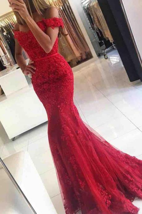 Evening Dresses, Prom Dresses,party Dresses,prom Dresses, Prom Dresses,evening Dress,party Dresses,red Prom Dress,real Made Prom Gowns,lace Red