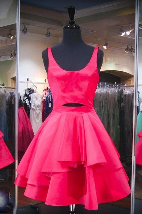 Homecoming Dresses, Pink Homecoming Dresses,short Party Dresses, 2017 Prom Dresses,short Homecoming Dress,prom Dress With Ruffles,prom Gowns,