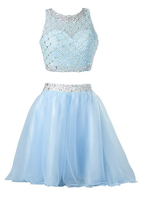 Two Piece Homecoming Dresses For Juniors Short Prom Dresses