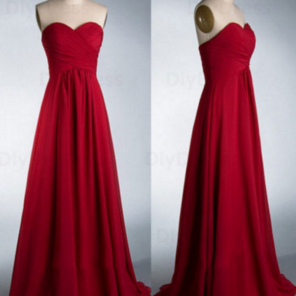 Pleated Bodice Chiffon Long Dresses with Slit Slate Blue