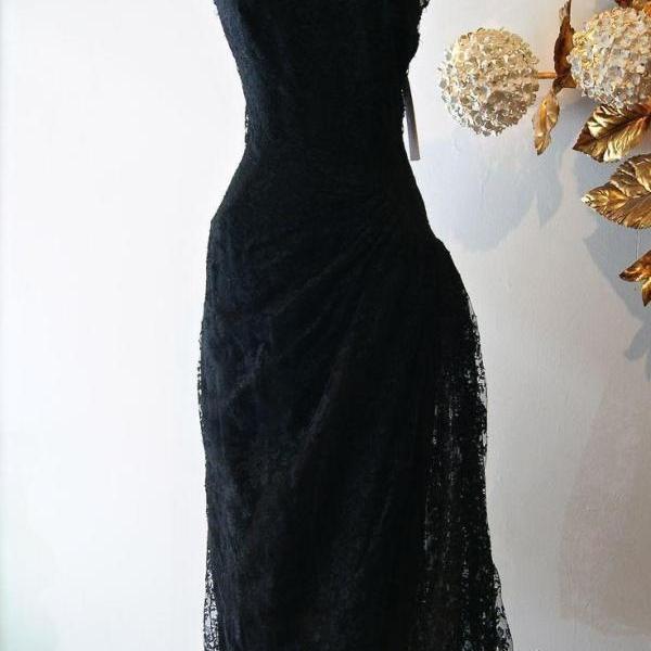 1950s Vintage Prom Dress, Black Prom Gowns on Luulla