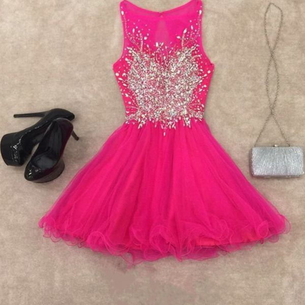 Cute Black Lace Prom Dress Black Round Neck Satin Lace High Low Prom Dress ,lace prom dress cg288 main image 1