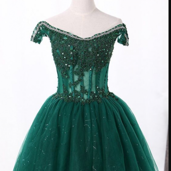 Red Off the Shoulder Tulle Homecoming Dress,  A Line Tulle Graduation Dresses UQ2130