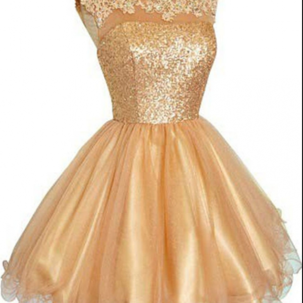 Chiffon Homecoming Dress With Beadings