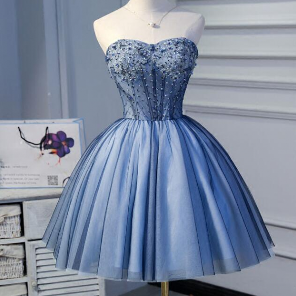 Mini Short Homecoming Dress, Prom Gowns, Sexy Sweetheart Short Party Dresses Ball Gown