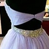 Charming Short Lavender Prom Dress With Beadings,..