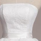 Lovely White Lace And Organza Short Graduation..
