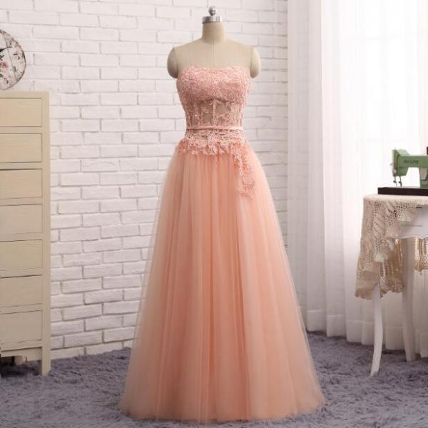 Elegant Sweetheart Tulle Sexy Formal Prom Dress, Beautiful Long Prom Dress, Banquet Party Dress