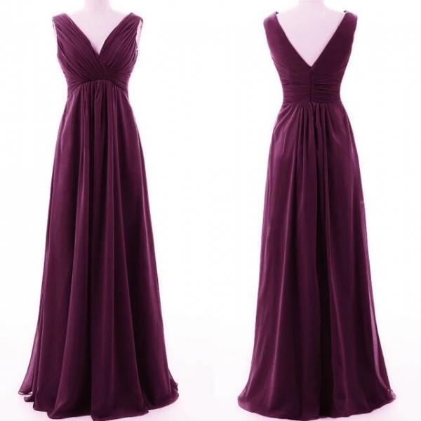 Beautiful Handmade Dark Purple V-neckline Bridesmaid Dresses, Bridesmaid Dress, Simple Prom Dresses 2025 Beautiful Handmade Dark Purple V-neckline Bridesmaid Dresses, Bridesmaid Dress, Simple Prom Dresses 2025