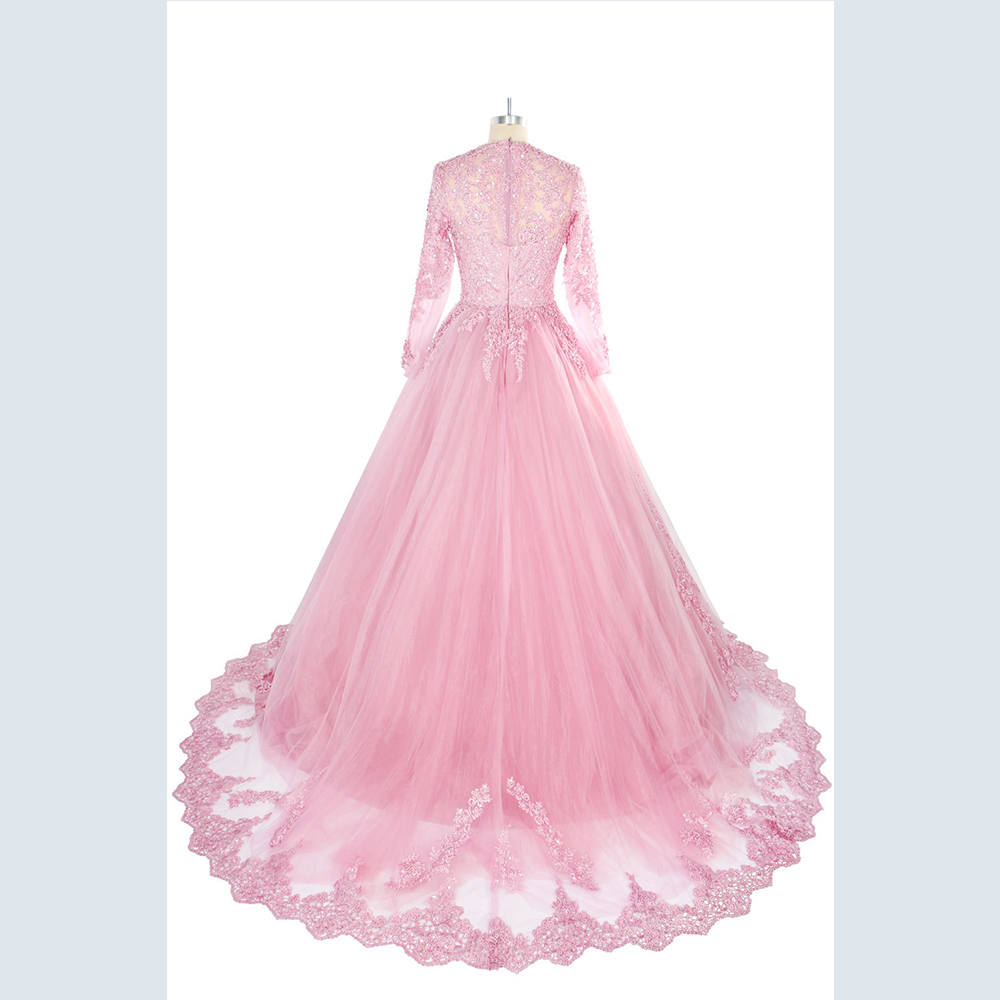 Beaded Arabic Evening Dresses Long Formal Dresses Velvet Womens Evening Gown Y756 main image 1